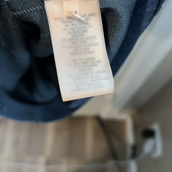 ELIE TAHARI Karli Black Scuba Stretch Dress-0 - Picture 10 of 10